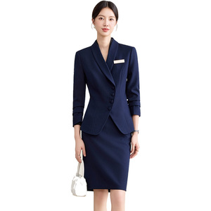 Women's Professional Suit Set Long Sleeve Polyester Workwear For Office Reception Desk Fall 2025 - Product Image 5