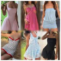 Robe décontractée en dentelle et denim pour femme Shein, styles variés, vente en gros, inventaire de vêtements Shshaples