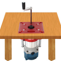 Base fixe pour routeur, plaque d'insertion en aluminium pour routeur, base universelle pour routeur de 65 mm, outils de travail du bois
