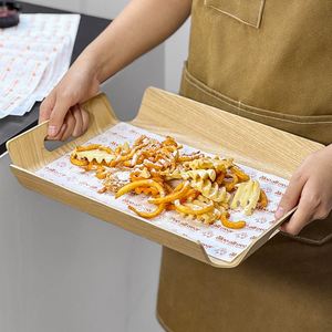 กระดาษห่ออาหารเกรดอาหารพิมพ์ลายตามสั่ง สำหรับเฟรนช์ฟรายส์ มันฝรั่งทอด บุริโต พร้อมโลโก้ กระดาษห่อกันไขมัน - Product Image 2