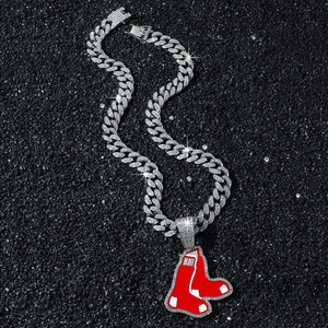 Nuevo Collar con Colgante de Calcetines Rojos de Aleación, Diseño Simple y Versátil, Hecho a Mano, Chapado en Oro, Estilo Hip Hop, para Hombre, Joyería de Moda - Product Image 3