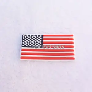 PVC Patch Factory United States America USA Flag PVC Decals with adhesive sticker for Helmets