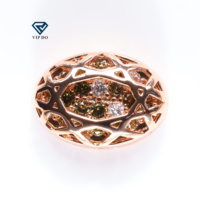 Hot Selling Ei plattiert Roségold hohl eingelegt Zirkon Kleidung Zubehör Diamant DIY Schuhe Taschen Ohrringe Halskette Diamant