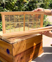 Excluseur vertical en bois pour abeilles Cerana, espacement de 4 mm, en sapin et bambou, compatible avec les ruches standard à 10 cadres