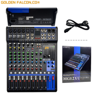 Amplificateur de puissance professionnel, contrôleur DJ 12 canaux, cartes son audio, console de mixage 192 kHz 24 bits