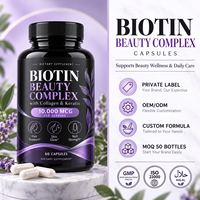 Capsules de complément capillaire à la biotine, collagène et kératine pour femmes, cheveux sains, peau éclatante, ongles forts, produits de beauté antioxydants