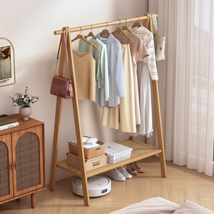 Venta al por mayor de lujo multifunción ahorro de espacio Perchero de pie moderno de bambú <span class=keywords><strong>percheros</strong></span> <span class=keywords><strong>para</strong></span> el hogar Hotel Hall taller - Product Image 4