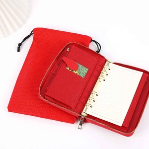 Hongbo A6 kitap sayfaları için en çok satan 9 renkli kumaş toz torbaları ve Spiral bağlı bütçe bağlayıcılar gevşek yaprak bağlama kırtasiye hediye - Product Image 3