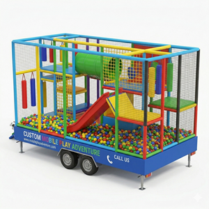 Nuevo Diseño 2026: Remolque Móvil para Parque Infantil Interior de 8m, <span class=keywords><strong>Centro</strong></span> de Juegos Suaves Portátil para Niños con Trampolín Integrado para Negocios - Product Image 2