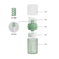Botol Losion Airless PP botol pompa kemasan perawatan kulit kosmetik kustom 15ml 30ml 50ml botol Mini kosmetik