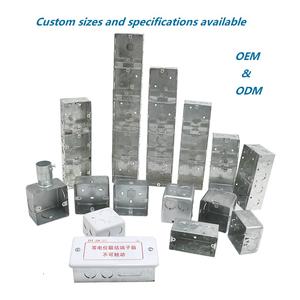 صندوق خلفي معدني كهربائي 3X3 Gi Bs4662 صناديق معدنية كهربائية قياسية عصابة واحدة - Product Image 4