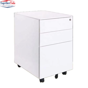 Armoire de classement mobile en acier moderne, durable, sécurisée, peu encombrante et verrouillable pour les espaces de bureau - Product Image 3