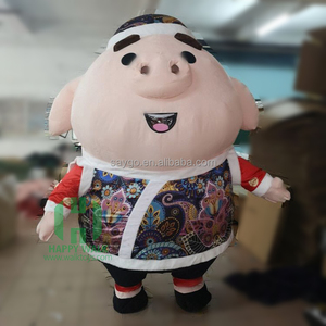 <span class=keywords><strong>Disfraz</strong></span> de Mascota de Tres Cerditos para Adultos y Niños, Actividades Publicitarias en Parques, <span class=keywords><strong>Disfraz</strong></span> de Mascota de Cerdo Inflable con Efecto de Caminar de 2 m - Product Image 2