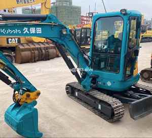 Mini-excavatrice Kubota Kx165 d'occasion de haute qualité de 5,5 tonnes avec lame de bulldozer, machine sur chenilles, mini-excavatrice Kubota Kx165 usagée - Product Image 6