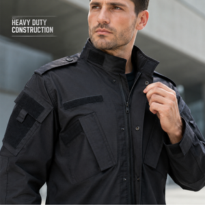Ensemble d'uniformes de sécurité professionnels de couleur unie, noir, bleu marine, pour les environnements d'entraînement et de travail - Product Image 5