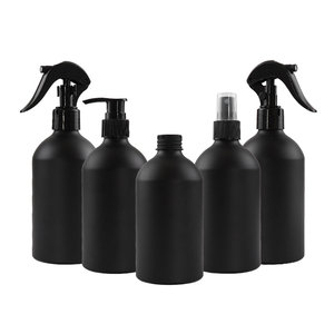 Groothandel Mat Zwart Aluminium Spuitfles 100Ml 250Ml 500Ml Capaciteit Pomp Sproeier Voor Shampoo Etherische Olie Parfum Lotion - Product Image 1