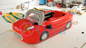 Orca <span class=keywords><strong>Fast</strong></span> <span class=keywords><strong>Furious</strong></span> 4.8x2.4x1.6m Tube remorquable pour sport aquatique gonflable personnalisé Voiture flottante Jeu de sport remorquable pour lac - Product Image 2