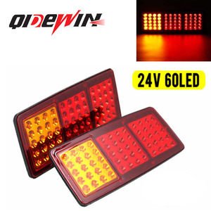 Feux arrière LED Qidewin 24V 60 LED multifonctions pour camion et remorque - Product Image 1