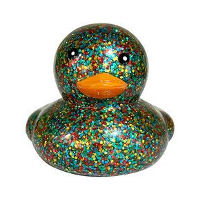 Juguetes de Vinilo al por Mayor, Patos de Goma con Purpurina de 8 cm, para Regalo, Fiestas, Recompensas Escolares, Personalización Disponible - Product Image 1
