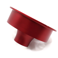 Precise Alignment CNC Machining OEM Aluminum Milling Turning Parts Red Anodized Shiny Precise Tolerance Custom Car Parts