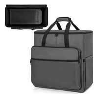 Étui de transport pour ordinateur portable de grande capacité, étui de transport robuste pour ordinateur de bureau, sac de transport rembourré pour le transport d'ordinateurs