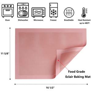 <span class=keywords><strong>Tappetini</strong></span> da <span class=keywords><strong>forno</strong></span> perforati, 2 pezzi, tappetino in <span class=keywords><strong>silicone</strong></span> rosa, rivestimenti per <span class=keywords><strong>forno</strong></span> riutilizzabili antiaderenti per preparare pane/pasticceria/biscotti 11 5/8\" X 16 1/2\" - Product Image 2