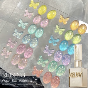 XEIJAYI Nouveau <span class=keywords><strong>Vernis</strong></span> à Ongles Gel 3D Effet <span class=keywords><strong>Flash</strong></span> Vert Spirituel, Longue Durée, Paillettes Françaises pour Nail Art - Product Image 6