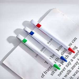Stylos à encre gel promotionnels, impression du logo du <span class=keywords><strong>client</strong></span>, stylos en plastique, 1,0 mm, action par clic, encre multicolore, écriture fluide - Product Image 1
