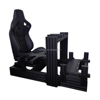 Asiento de Cabina para Simulador de Carreras con Volante y Pedales, Simulador de Conducción Dinámico G-Force con Chasis de Movimiento