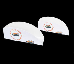 Boîte de papier alimentaire mexicaine jetable de restaurant de logo personnalisé boîte de conteneur d'emballage de taco plateau à emporter - Product Image 5