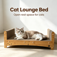 Lit-griffoir minimaliste pour chat, simple et polyvalent, avec fonction de griffoir et de coussin de repos