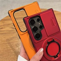 Coque de téléphone magnétique avec support pour Samsung S26 S25 S24 S23 S22 S21 Ultra Plus, étui de protection avec anneau pour Samsung S24 S23 S21 FE