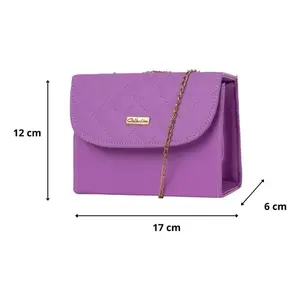 Bolso Bandolera Lavanda para Mujer Fana, Acolchado, de Nailon, con Cierre de Cremallera, Estilo Veraniego, para Uso Diario - Product Image 1