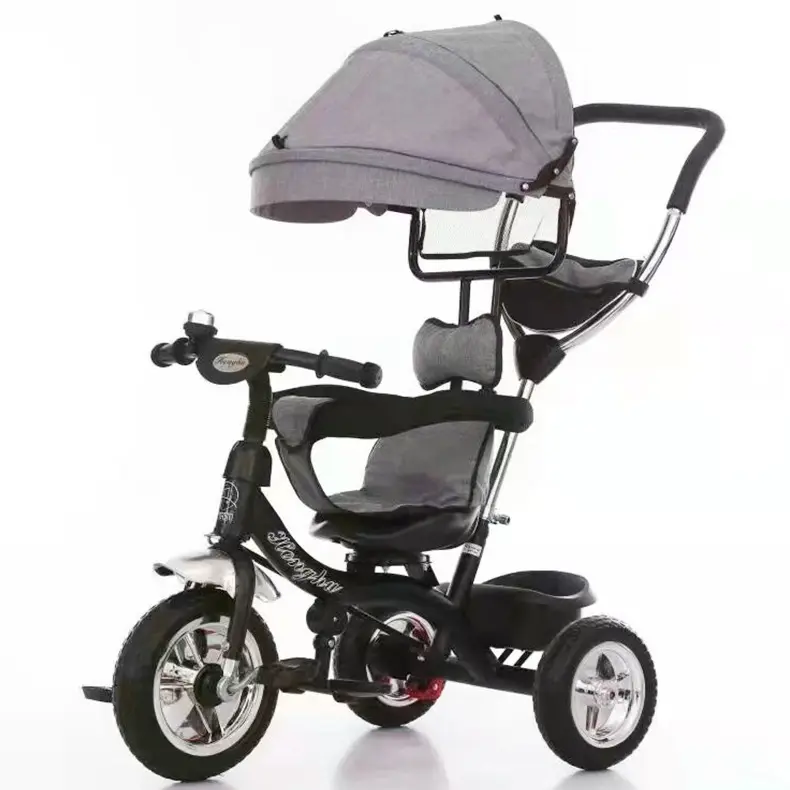 Kinderen 3 Wheel Kinderwagen Smart Trike Speelgoed Manpower Pedaal 4 In 1 Kind Baby Driewieler Fiets Voor Kinderen Met Duwhendel En Paraplu