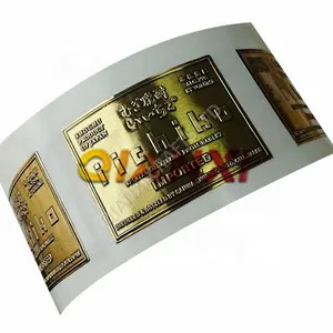 مبيعات المصنع مباشرة ملصقات ذهبية منقوشة ملصق رقائق الفضة الناعمة ختم ملصقات