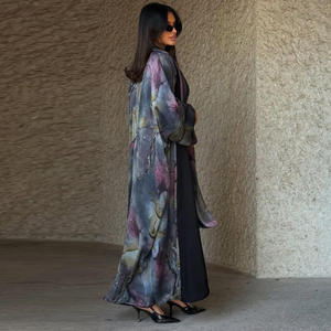 <span class=keywords><strong>Robe</strong></span> de soirée musulmane <span class=keywords><strong>pour</strong></span> femmes du Moyen-Orient, <span class=keywords><strong>robe</strong></span> luxueuse en mousseline de soie <span class=keywords><strong>arabe</strong></span> plaquée or, Jalaabiya, Abaya de Dubaï avec <span class=keywords><strong>ceinture</strong></span> - Product Image 5