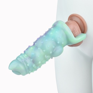 Nouvelle gaine pénienne en silicone souple effet cuir Wolf Braces, jouet sexuel pour homme adulte - Product Image 2
