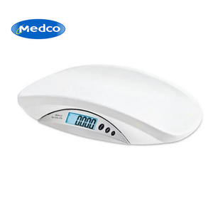 เครื่องชั่งเด็ก Medco 20 กก. เครื่องชั่งน้ำหนักดิจิตอลรูปทรงวงรี สีขาว กันลื่น ใช้พลังงานจากแบตเตอรี่ - Product Image 1