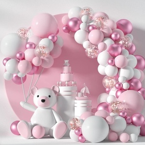 Décoration originale pour fête <span class=keywords><strong>de</strong></span> naissance et anniversaire, 107 pièces, ballons en latex rose macaron, ensembles <span class=keywords><strong>de</strong></span> ballons d'anniversaire, guirlande d'arche <span class=keywords><strong>de</strong></span> ballons - Product Image 2