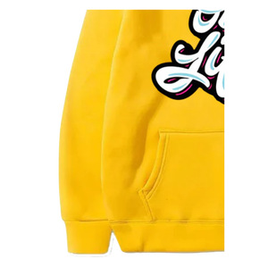 Sweat à capuche jaune à motifs pour garçons - Product Image 4