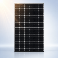 Panneau solaire monocristallin 120 demi-cellules, cadre noir, haute efficacité, module photovoltaïque pour centrale électrique commerciale sur toiture