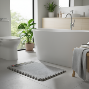 Art 31 <b>Light</b> Grey <b>Bath</b> Mat (80x50cm) YM5011 - Product Image 3