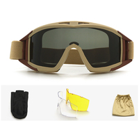 Lunettes tactiques coupe-vent d'extérieur, masques oculaires, accessoires adaptés au sport, à la conduite, au cyclisme, au CS, à la moto, au ski