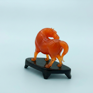 Handmade Murano <b>Glass</b> Horse Figurine Green Animal Theme Decorative Craft Collectible Art Piece - Product Image 1