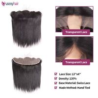 Lots de Cheveux Humains Vietnamiens Bruts Double Drawn 100% Naturels, Lisses, de 30 à 40 Pouces, avec Fermeture Frontale en Dentelle 5x5