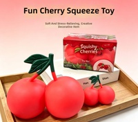Jouet Squishy Cerise Super Jumbo à Remontée Lente, Doux et Anti-Stress pour Enfants et Adultes, Cadeau Anti-Anxiété, Vente en Gros