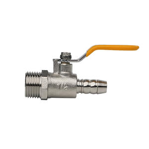 3/8 1/4 дюймов шланг колючий конец кованый латунный газовый шаровой клапан с ручкой-бабочкой - Product Image 6