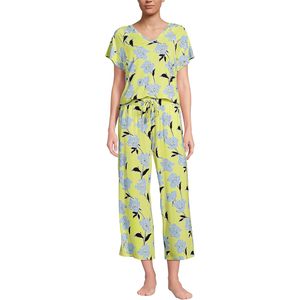 Ensemble de pyjama rafraîchissant pour femmes FOXA, manches courtes, pantalon court, vêtements de nuit respirants - Product Image 1