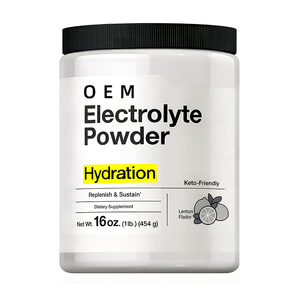 Lemon Flavor Electrolyte Hydration Powder <strong>Keto</strong> Friendly Replenish Minerals Support Workout Recovery Daily Hydration Supplement - Product Image 1