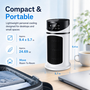 Mini climatiseur portable, ventilateur de refroidissement à eau, climatiseur à eau pour le bureau, la maison, climatiseur d'air - Product Image 3